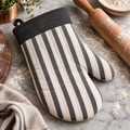 Atelier Stripe Oven Mitt — digitally generated product illustration; props not included